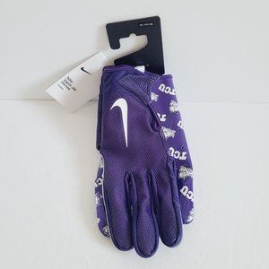 Nike Vapor Jet 7.0 Football Gloves NCAA TCU DX5300-503 Size 3XL Purple
